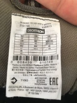 Quechua M Hiking 100 Mid Wtp It Brown -Quechua 6 2