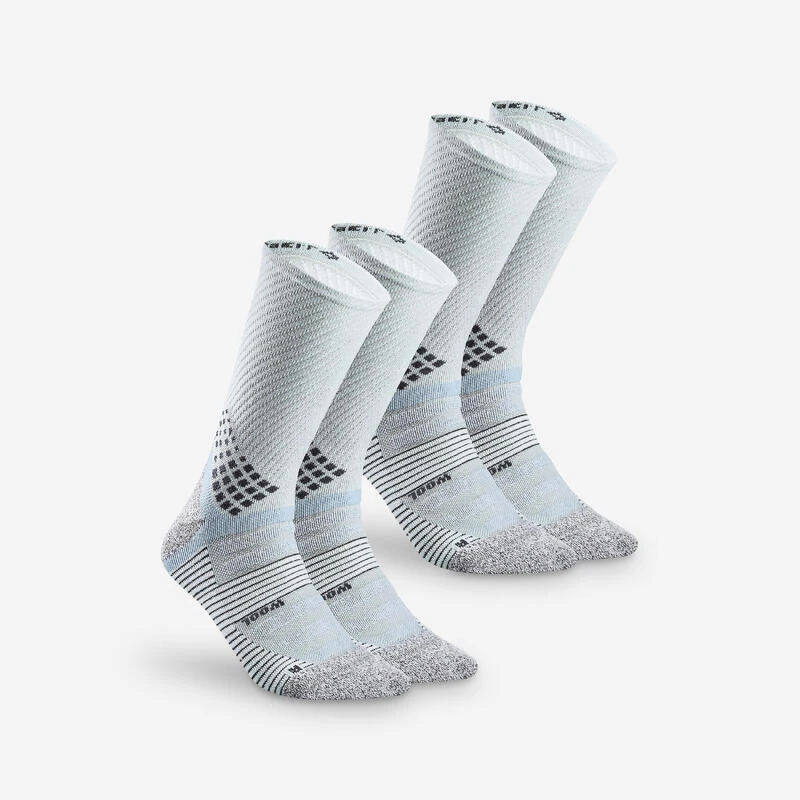 Quechua Chaussettes Randonnée - Hike 900 High Bleu- Lot De 2 Paires 3 Quechua Chaussettes Randonnée - Hike 900 High Bleu- Lot De 2 Paires