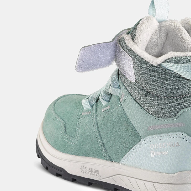 Quechua Chaussures Chaudes Imperméables De Randonnée SH500 Cuir Scratch - Enfant 24-34 5 Quechua Chaussures Chaudes Imperméables De Randonnée SH500 Cuir Scratch - Enfant 24-34 – Image 3