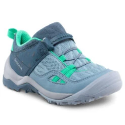 Quechua Chaussures De Randonnée Enfant à Ajustement Rapide Crossrock Bleue Du 28 AU 34