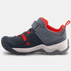 Quechua Chaussures De Randonnée Enfant à Scratch Crossrock Grise Rouge Du 24 AU 34 -Quechua chaussures de randonnee enfant a scratch crossrock grise rouge du 24 au 34 1