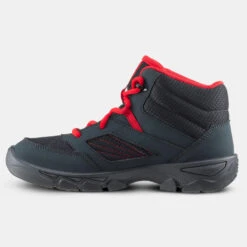 Quechua Chaussures De Randonnée Enfant Avec Lacets MH100 MID Grise Foncée Du 35 AU 38 -Quechua chaussures de randonnee enfant avec lacets mh100 mid grise foncee du 35 au 38 1