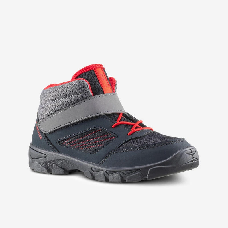 Quechua Chaussures De Randonnée Enfant Avec Scratch MH100 Mid Grise Foncée Du 24 AU 34 3 Quechua Chaussures De Randonnée Enfant Avec Scratch MH100 Mid Grise Foncée Du 24 AU 34