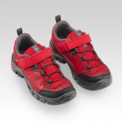 Quechua Chaussures De Randonnée Enfant Avec Scratch MH120 LOW Rouges 28 AU 34 -Quechua chaussures de randonnee enfant avec scratch mh120 low rouges 28 au 34 3