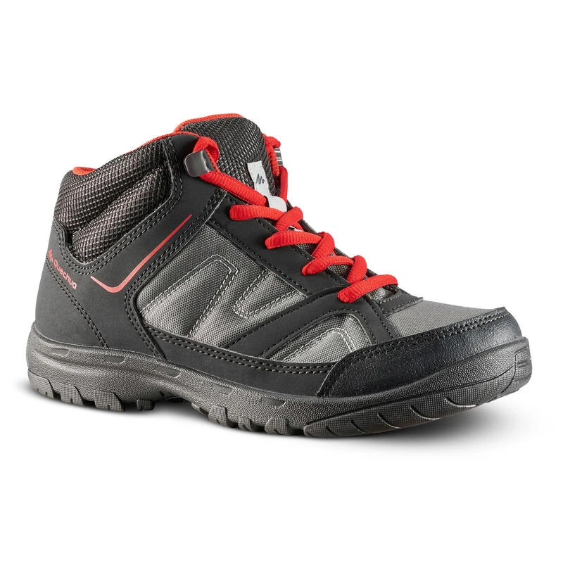 Quechua Chaussures De Randonnée Enfant Montantes MH100 Mid JR Noires/rouges 35 AU 38 3 Quechua Chaussures De Randonnée Enfant Montantes MH100 Mid JR Noires/rouges 35 AU 38