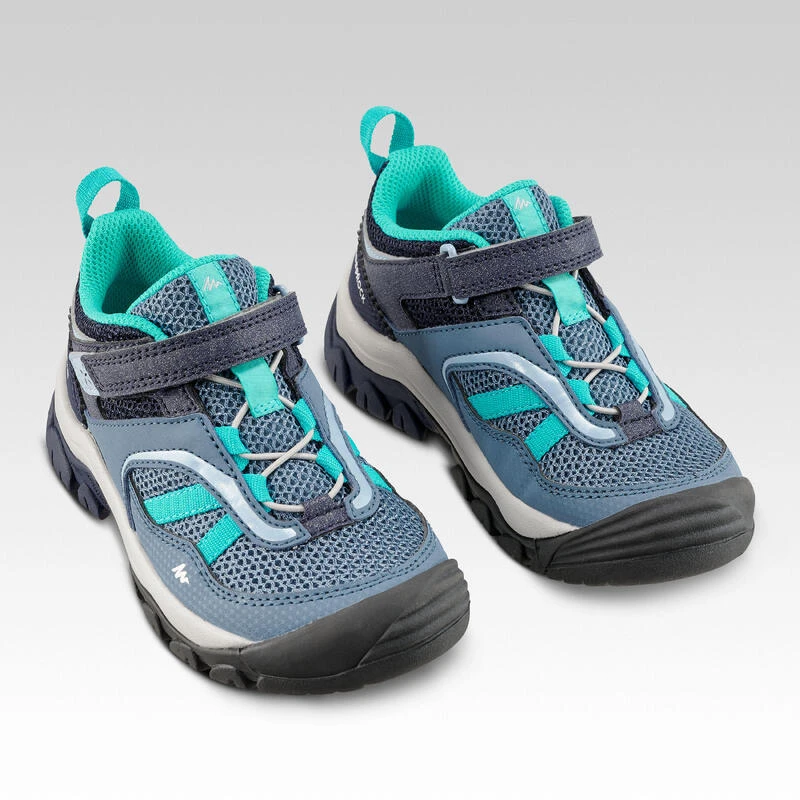 Quechua Chaussures De Randonnée Montagne Avec Scratch Fille Crossrock Bleues 24-34 6 Quechua Chaussures De Randonnée Montagne Avec Scratch Fille Crossrock Bleues 24-34 – Image 4