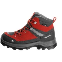 Quechua Chaussures De Randonnée Montagne Enfant MH500 Montantes Imperméables Rouges -Quechua chaussures de randonnee montagne enfant mh500 montantes impermeables rouges 1