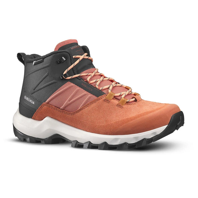 Quechua Chaussures De Randonnée Montagne Femme MH500 MID Imperméable Sépia 2 Quechua Chaussures De Randonnée Montagne Femme MH500 MID Imperméable Sépia