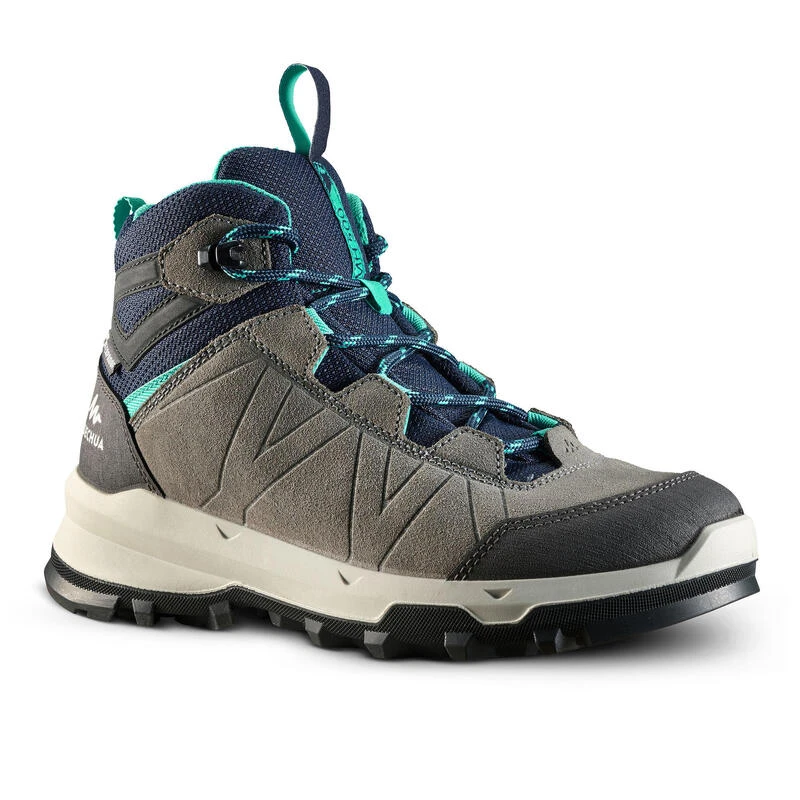 Quechua Chaussures Haute De Randonnée Montagne Enfant MH500 Imperméable Gris-bleu 28-39 3 Quechua Chaussures Haute De Randonnée Montagne Enfant MH500 Imperméable Gris-bleu 28-39