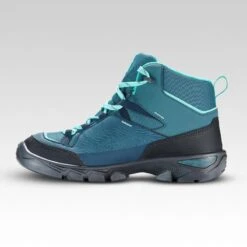 Quechua Chaussures Imperméables De Randonnée - MH120 MID Turquoises - Enfant 35 AU 38 -Quechua chaussures impermeables de randonnee mh120 mid turquoises enfant 35 au 38 1