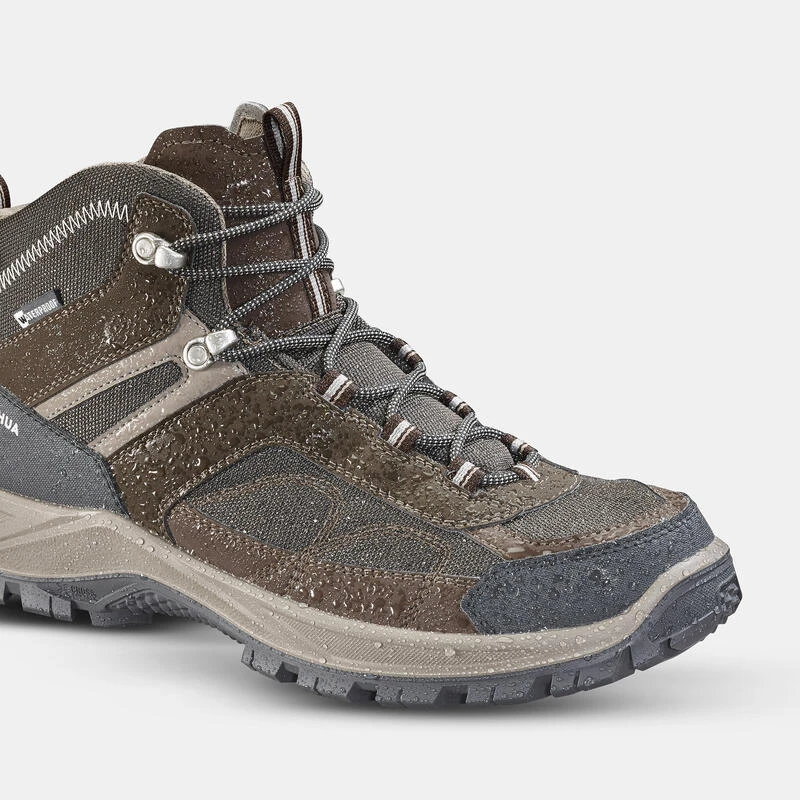 Quechua Chaussures Imperméables De Randonnée Montagne - MH100 Mid Marron - Homme 4 Quechua Chaussures Imperméables De Randonnée Montagne - MH100 Mid Marron - Homme – Image 2