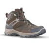 Quechua Chaussures Imperméables De Randonnée Montagne - MH100 Mid Marron - Homme -Quechua chaussures impermeables de randonnee montagne mh100 mid marron homme