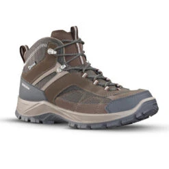 Quechua Chaussures Imperméables De Randonnée Montagne - MH100 Mid Marron - Homme