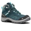 Quechua Chaussures Imperméables De Randonnée Montagne - MH100 Mid Turquoise - Femme
