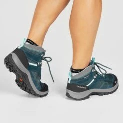 Quechua Chaussures Imperméables De Randonnée Montagne - MH100 Mid Turquoise - Femme -Quechua chaussures impermeables de randonnee montagne mh100 mid turquoise femme 4
