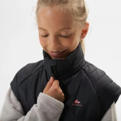 Quechua GILET DOUDOUNE DE RANDONNÉE - HYBRIDE GRIS FONCE - ENFANT 7-15 ANS -Quechua gilet doudoune de randonnee hybride gris fonce enfant 7 15 ans 4