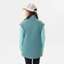 Quechua GILET DOUDOUNE DE RANDONNÉE - HYBRIDE VERT PASTEL - ENFANT 7-15 ANS -Quechua gilet doudoune de randonnee hybride vert pastel enfant 7 15 ans 4