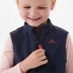 Quechua Gilet Polaire De Randonnée - MH150 Bleu Marine - Enfant 2 - 6 Ans -Quechua gilet polaire de randonnee mh150 bleu marine enfant 2 6 ans 4
