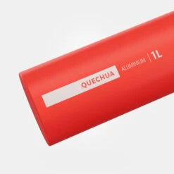 Quechua Gourde Alu 1L Avec Bouchon à Ouverture Rapide Pour La Randonnée - Rouge -Quechua gourde alu 1l avec bouchon a ouverture rapide pour la randonnee rouge 2