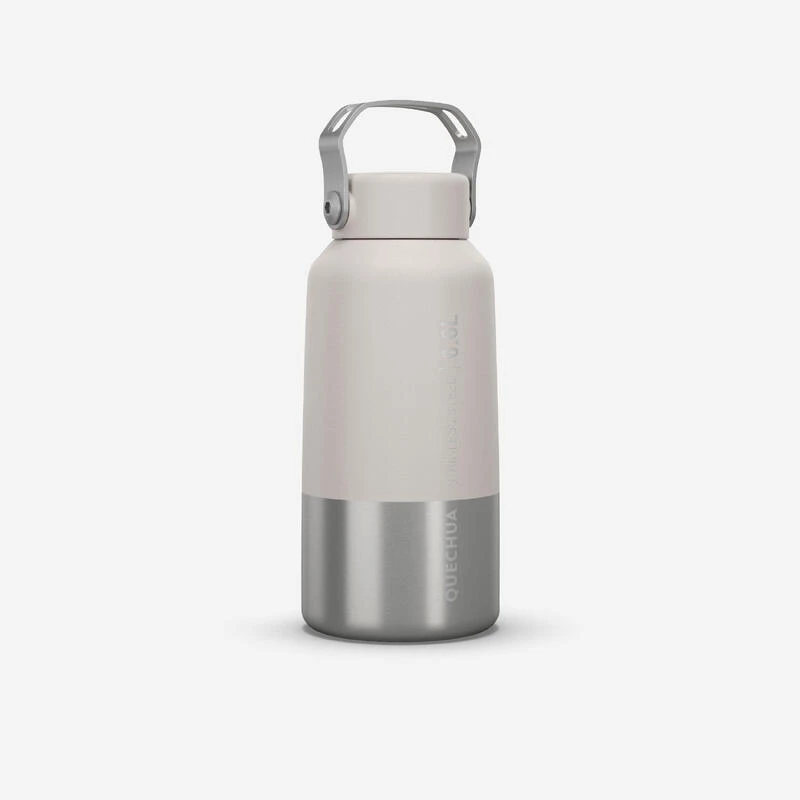 Quechua Gourde Inox 0,6L Avec Bouchon à Vis Pour La Randonnée - Blanc 3 Quechua Gourde Inox 0,6L Avec Bouchon à Vis Pour La Randonnée - Blanc