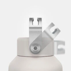 Quechua Gourde Inox 1L Avec Bouchon à Vis Pour La Randonnée - Blanc -Quechua gourde inox 1l avec bouchon a vis pour la randonnee blanc 4