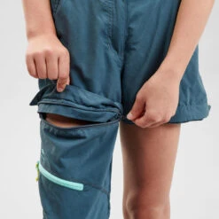 Quechua Pantalon De Randonnée Modulable - MH500 Turquoise - Enfant 7-15 Ans -Quechua pantalon de randonnee modulable mh500 turquoise enfant 7 15 ans 1