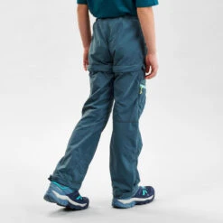 Quechua Pantalon De Randonnée Modulable - MH500 Turquoise - Enfant 7-15 Ans -Quechua pantalon de randonnee modulable mh500 turquoise enfant 7 15 ans 2
