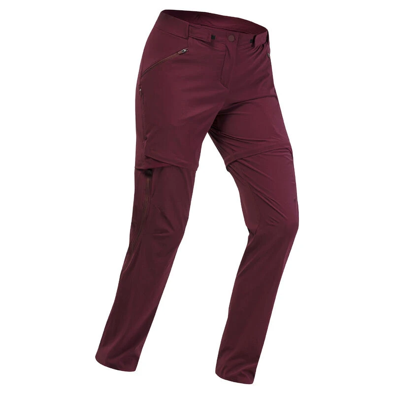 Quechua Pantalon Modulable De Randonnée Montagne - MH550 - Bordeaux - Femme 4 Quechua Pantalon Modulable De Randonnée Montagne - MH550 - Bordeaux - Femme – Image 2
