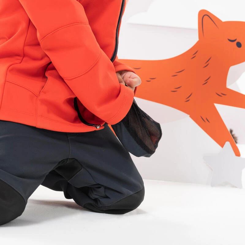 Quechua Pantalon Softshell De Randonnée - MH550 Gris Foncé - Enfant 2-6 Ans 7 Quechua Pantalon Softshell De Randonnée - MH550 Gris Foncé - Enfant 2-6 Ans – Image 5