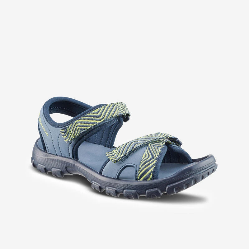 Quechua Sandales De Randonnée Enfant MH100 TW Bleues Et Jaunes - 32 AU 37 3 Quechua Sandales De Randonnée Enfant MH100 TW Bleues Et Jaunes - 32 AU 37