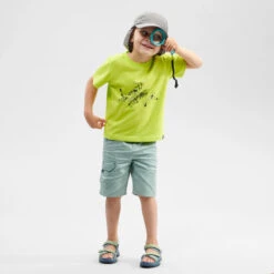 Quechua Short De Randonnée - MH500 KID Vert - Enfant 2-6 ANS -Quechua short de randonnee mh500 kid vert enfant 2 6 ans 1