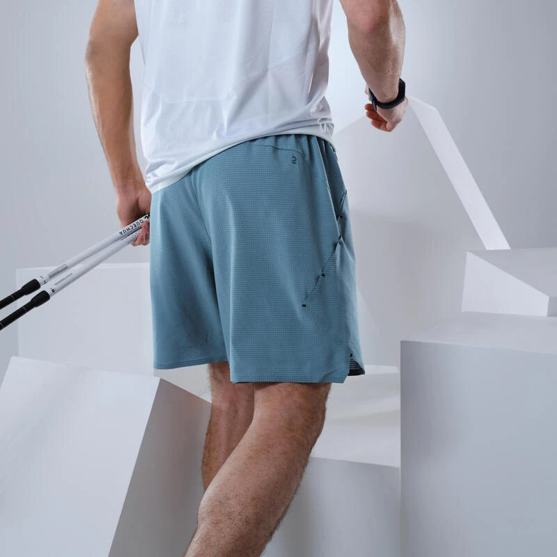 Quechua Short De Randonnée Rapide FH 900 Homme Bleu Tempête. 7 Quechua Short De Randonnée Rapide FH 900 Homme Bleu Tempête. – Image 5