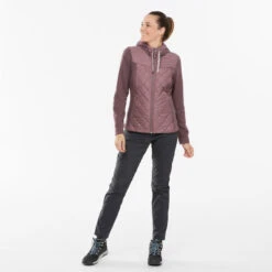 Quechua Sweat à Capuche De Randonnée - NH100 Hybrid - Femme -Quechua sweat a capuche de randonnee nh100 hybrid femme 2