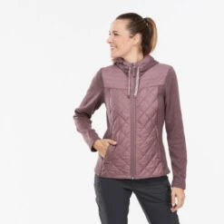 Quechua Sweat à Capuche De Randonnée - NH100 Hybrid - Femme -Quechua sweat a capuche de randonnee nh100 hybrid femme 3