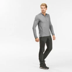 Quechua T-shirt De Randonnée Manches Longues En Synthétique - Homme - MH550 -Quechua t shirt de randonnee manches longues en synthetique homme mh550 2