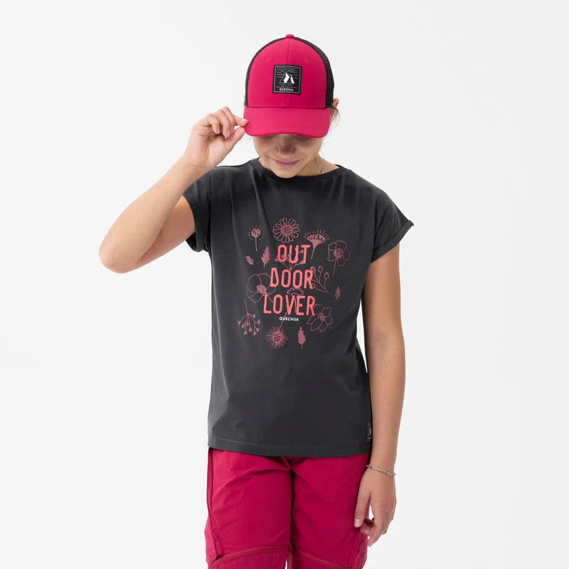 Quechua T-Shirt De Randonnée - MH100 GRIS FONCE - Enfant 7-15 Ans 5 Quechua T-Shirt De Randonnée - MH100 GRIS FONCE - Enfant 7-15 Ans – Image 3