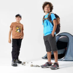 Quechua T-Shirt De Randonnée - MH100 Marron - Enfant 7-15 Ans 13 Quechua T-Shirt De Randonnée - MH100 Marron - Enfant 7-15 Ans -Quechua t shirt de randonnee mh100 marron enfant 7 15 ans 5