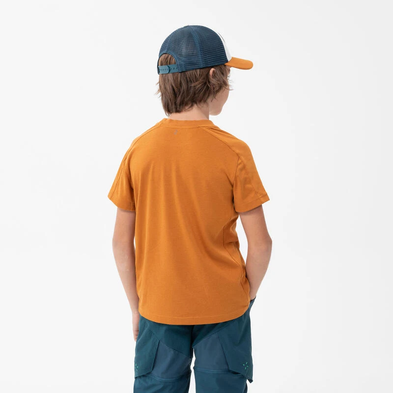 Quechua T-Shirt De Randonnée - MH100 Ocre - Enfant 7-15 Ans 6 Quechua T-Shirt De Randonnée - MH100 Ocre - Enfant 7-15 Ans – Image 4