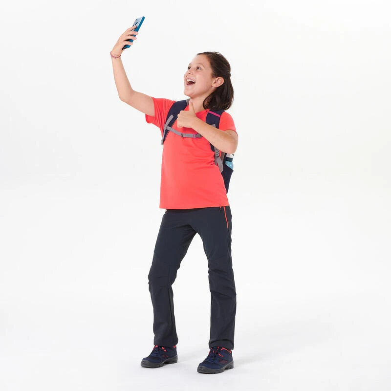 Quechua T Shirt De Randonnée - MH500 Corail - Enfant 7-15 Ans 4 Quechua T Shirt De Randonnée - MH500 Corail - Enfant 7-15 Ans – Image 2