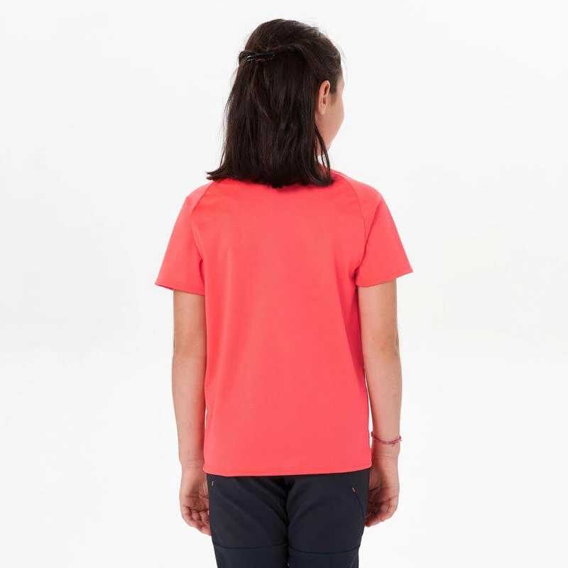 Quechua T Shirt De Randonnée - MH500 Corail - Enfant 7-15 Ans 6 Quechua T Shirt De Randonnée - MH500 Corail - Enfant 7-15 Ans – Image 4