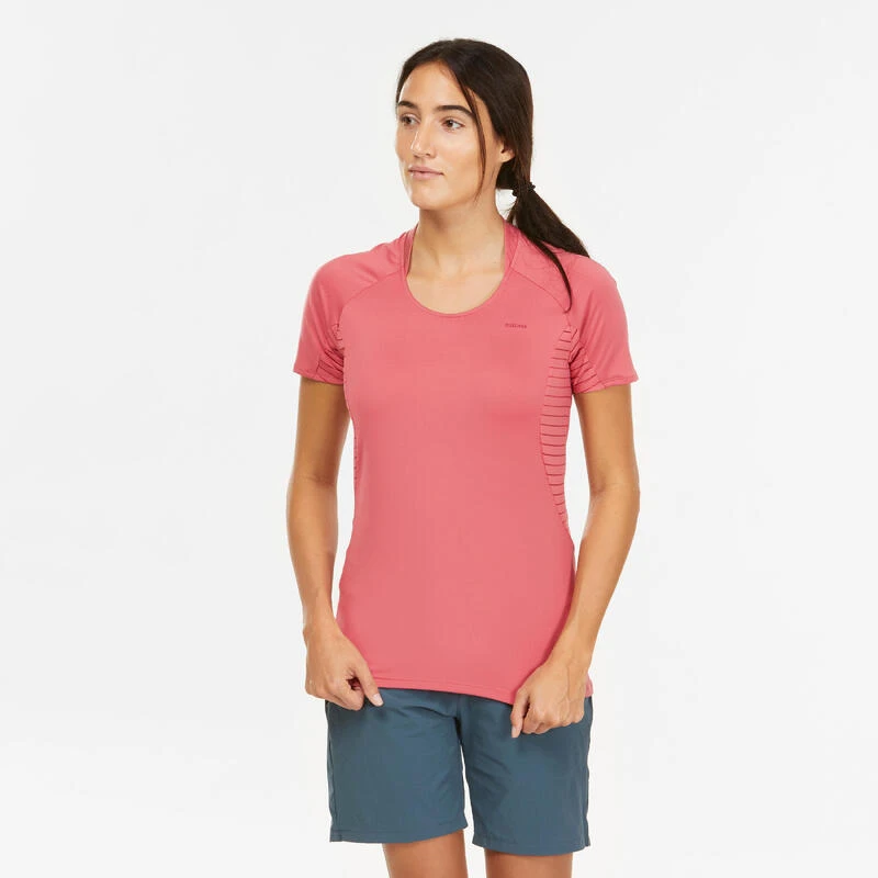 Quechua T-shirt Manches Courtes De Randonnée Montagne - MH500 - Femme 4 Quechua T-shirt Manches Courtes De Randonnée Montagne - MH500 - Femme – Image 2