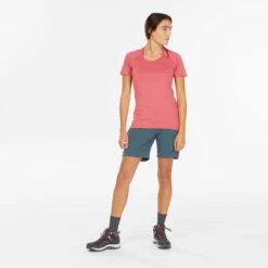 Quechua T-shirt Manches Courtes De Randonnée Montagne - MH500 - Femme 11 Quechua T-shirt Manches Courtes De Randonnée Montagne - MH500 - Femme -Quechua t shirt manches courtes de randonnee montagne mh500 femme 4