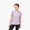 Quechua T-shirt Manches Courtes De Randonnée Montagne - MH500 - Violet - Femme 1 Quechua T-shirt Manches Courtes De Randonnée Montagne - MH500 - Violet - Femme -Quechua t shirt manches courtes de randonnee montagne mh500 violet femme