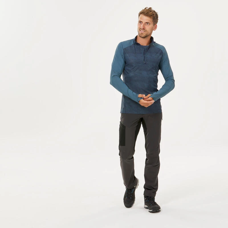 Quechua T-Shirt Manches Longues De Randonnée Anti-UV- Homme -MH550 4 Quechua T-Shirt Manches Longues De Randonnée Anti-UV- Homme -MH550 – Image 2