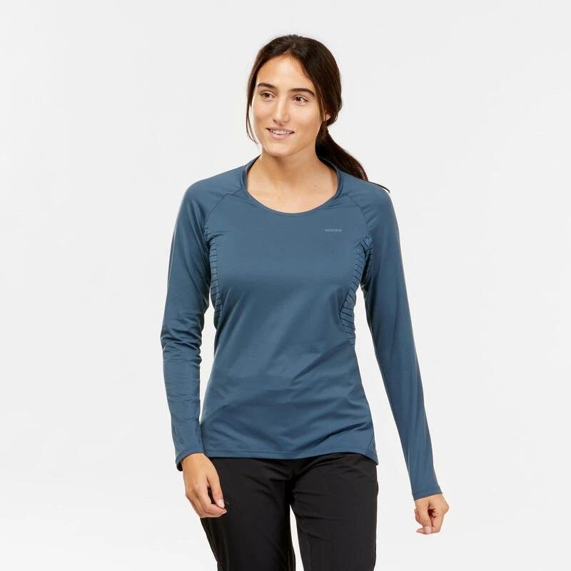 Quechua T-shirt Manches Longues De Randonnée Montagne - MH550 - Femme 4 Quechua T-shirt Manches Longues De Randonnée Montagne - MH550 - Femme – Image 2