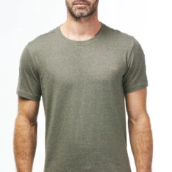 Quechua T-shirt NH500 Fresh Rec Khaki Men -Quechua t shirt nh500 fresh rec khaki men 2