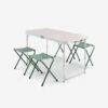 Quechua TABLE DE CAMPING PLIANTE - 4 TABOURETS - 4 À 6 PERSONNES -Quechua table de camping pliante 4 tabourets 4 a 6 personnes