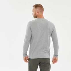 Quechua Tee-shirt NH100 ML Homme - Gris Clair 11 Quechua Tee-shirt NH100 ML Homme - Gris Clair -Quechua tee shirt nh100 ml homme gris clair 7