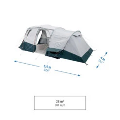 Quechua Tente à Arceaux De Camping - Arpenaz 6.3 F&B - 6 Personnes - 3 Chambres 14 Quechua Tente à Arceaux De Camping - Arpenaz 6.3 F&B - 6 Personnes - 3 Chambres -Quechua tente a arceaux de camping arpenaz 63 f and b 6 personnes 3 chambres 2