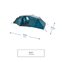 Quechua Tente à Arceaux De Camping - Arpenaz 8.4 - 8 Personnes - 4 Chambres -Quechua tente a arceaux de camping arpenaz 84 8 personnes 4 chambres 2